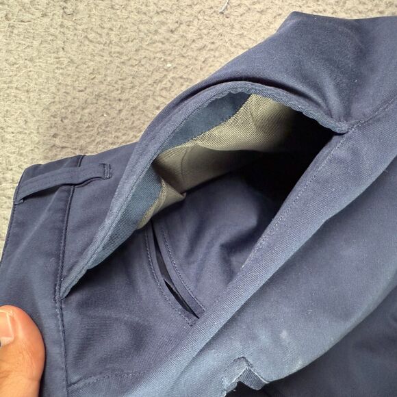 Rhone Commuter Pants Mens 35x32 Blue Performance Golf Chino 100036 Stretch Slim - Picture 11 of 14